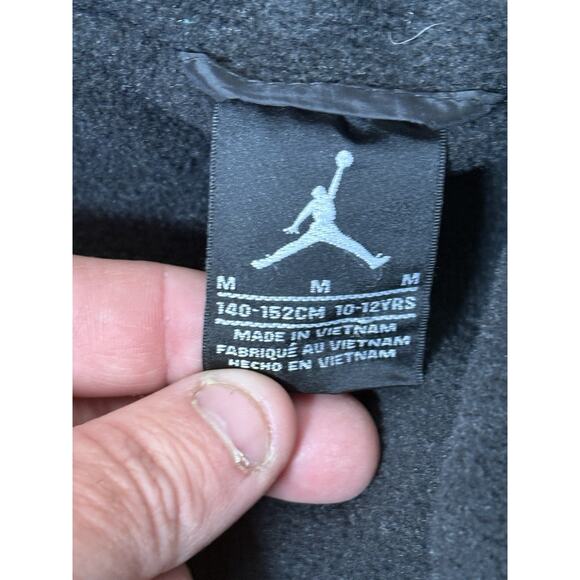 Nike Air Jordan Puffer Jacket Youth Boys Medium 10-12 yrs Black Hoodie Jumpman - Picture 3 of 4